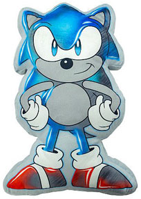 Classic Sonic Shape Pillow in Asda
