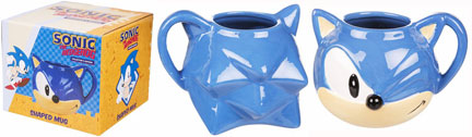 Classic Style Winking Sonic Face Shape Mug