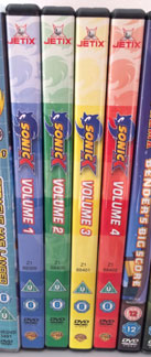 Jetix Sonic X Volumes 1 through 4