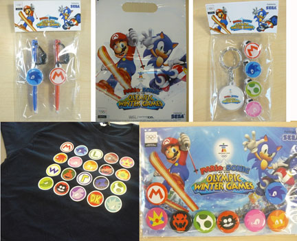 Sonic Mario Olympic Winter Games Merch