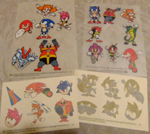STC Sonic theme tattoos & transfers