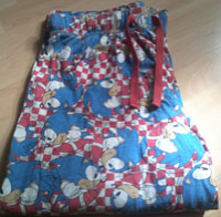 Red Checkered Spinning Sonic Pyjama Pants