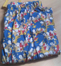Yellow Draw-string waist Classic style pants