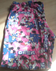 Pink Paint Splash Pattern Pajama Bottoms
