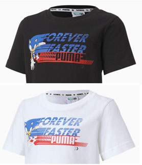 Forever Faster Black & White Tees Puma