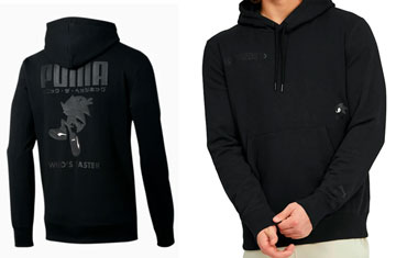 Mens Black Puma Sonic Hoodie