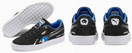 Sonic Black Suede Shoe