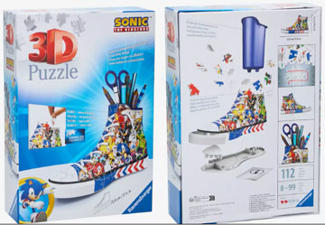 3D Puzzle Shoe Pen Holder