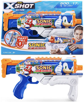 Fast Fill Zuru XShot Skins Sonic Water