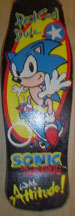 Pink Leg Sonic Board Mistake Skating