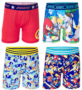 4 Pack Boxer Breifs Modern Sonic Theme