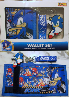 Bio World Wallet Set MIB Sonic Lanyard