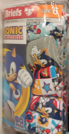 60 Sega Go Sega 6 Pack Breifs Underwear