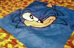 Classic Sonic Face Square Bandanna Scarf