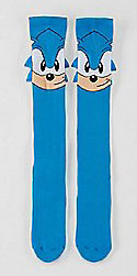 Knee High Sonic Face Spike Socks