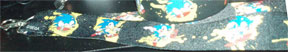 Black Lanyard Sonic Yellow Paint Splats