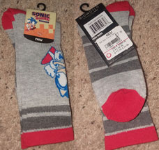 Red Toe Crew Sonic Socks BioWorld