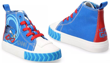 Let's Go Sonic Ground Up hi Tops Kids