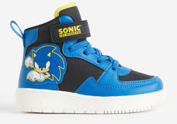 H and M High Tops Blue Shoe