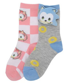 3D Plush Pastel Girls Socks Emoji Sonic