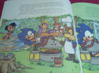 Sonic book interior art