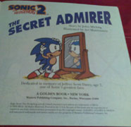 Secret Admirer by John Michlig int. title