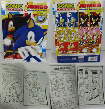 Bendon Jumbo Sonic Coloring Book