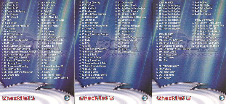 Checklist Cards Close up