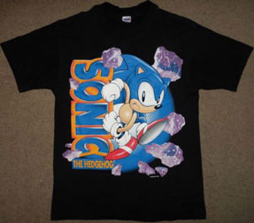 Sonic Rock Pieces Black 1994 Tee