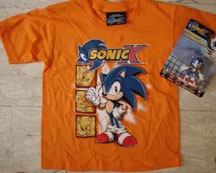 Orange portraits Sonic shirt