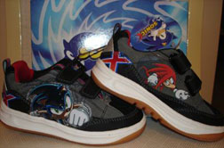Sonic X Black Gray Theme Low Top W/Knuckles