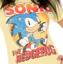 Crackle Wear Design Sonic yellow tee
