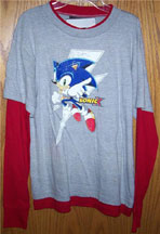 Lightening Bolt Jump Long Sleeve Double Shirt