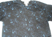 Many Faces Black Sonic Shirt