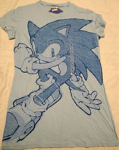 Blue Tones Long Style Sonic Tee