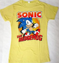 Fitted Yellow Classic Style Tee