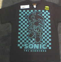 Glow in Dark Sonic checker tee