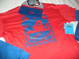Mens Hat & Shirt Sonic Combo Set