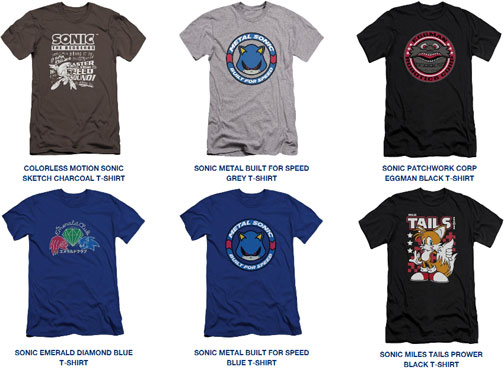 6 Tees Sega Shop Variety Designs