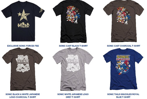 6 Sega Shop Tees Variety