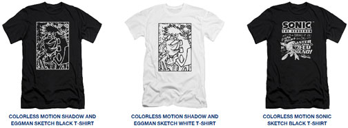 Shadow Eggman Colorless Motion 3 Tees