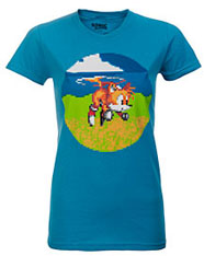 Babydoll Tee Tails Pixel