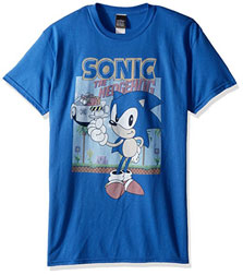 Eggman Background Sonic Blue Men's Tee