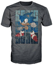 Grunge Name Classic Gray Sonic Shirt