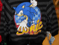 Little Kids Striped Sonic hoodie