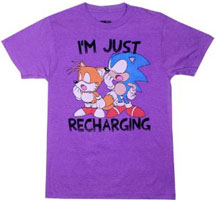 I'm Just Recharging Purple Classic Yawn Tee