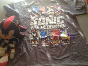 Sonic Character Panels Gray Kmart Tee