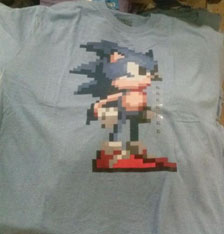 Pixel Sonic Standing JC Penny Tee