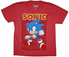 Red Stripe Background Tee