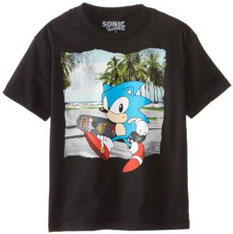 Classic Style Skateboard & Palm Tree Photo Tee